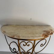 Console murale flottante en fer forgé du milieu du siècle, 1950, Italie
