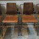 Lot of 4 vintage chairs thermomoulated