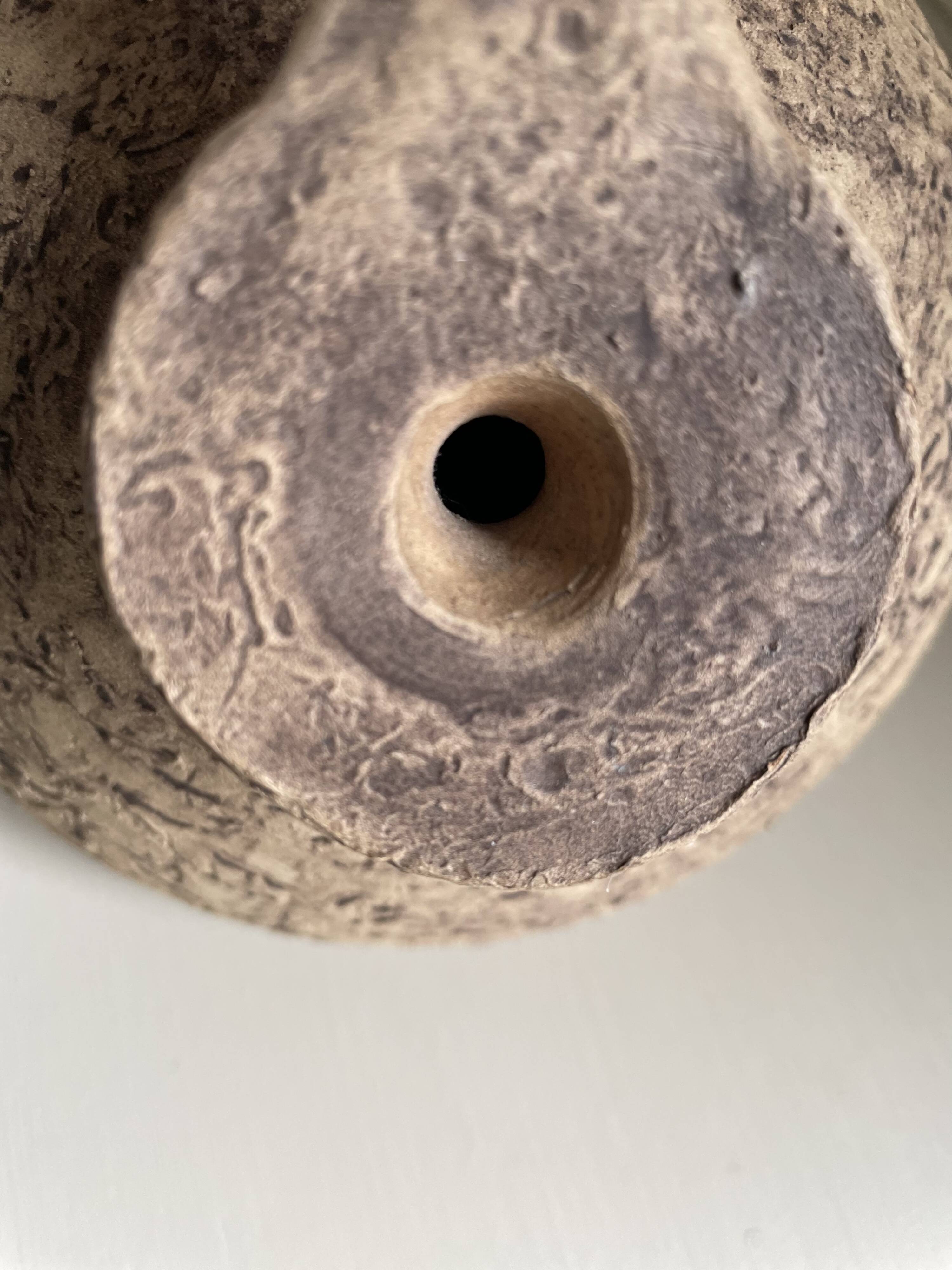 Antique Mediterranean terracotta jar H12.5cm