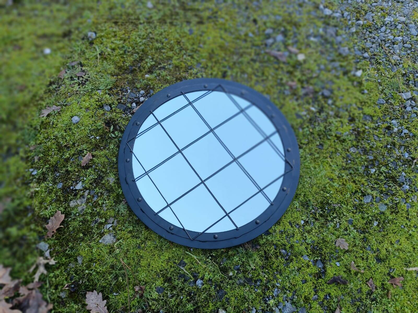 Miroir rond industriel