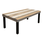 table de salle à manger style industriel, création artisanale
