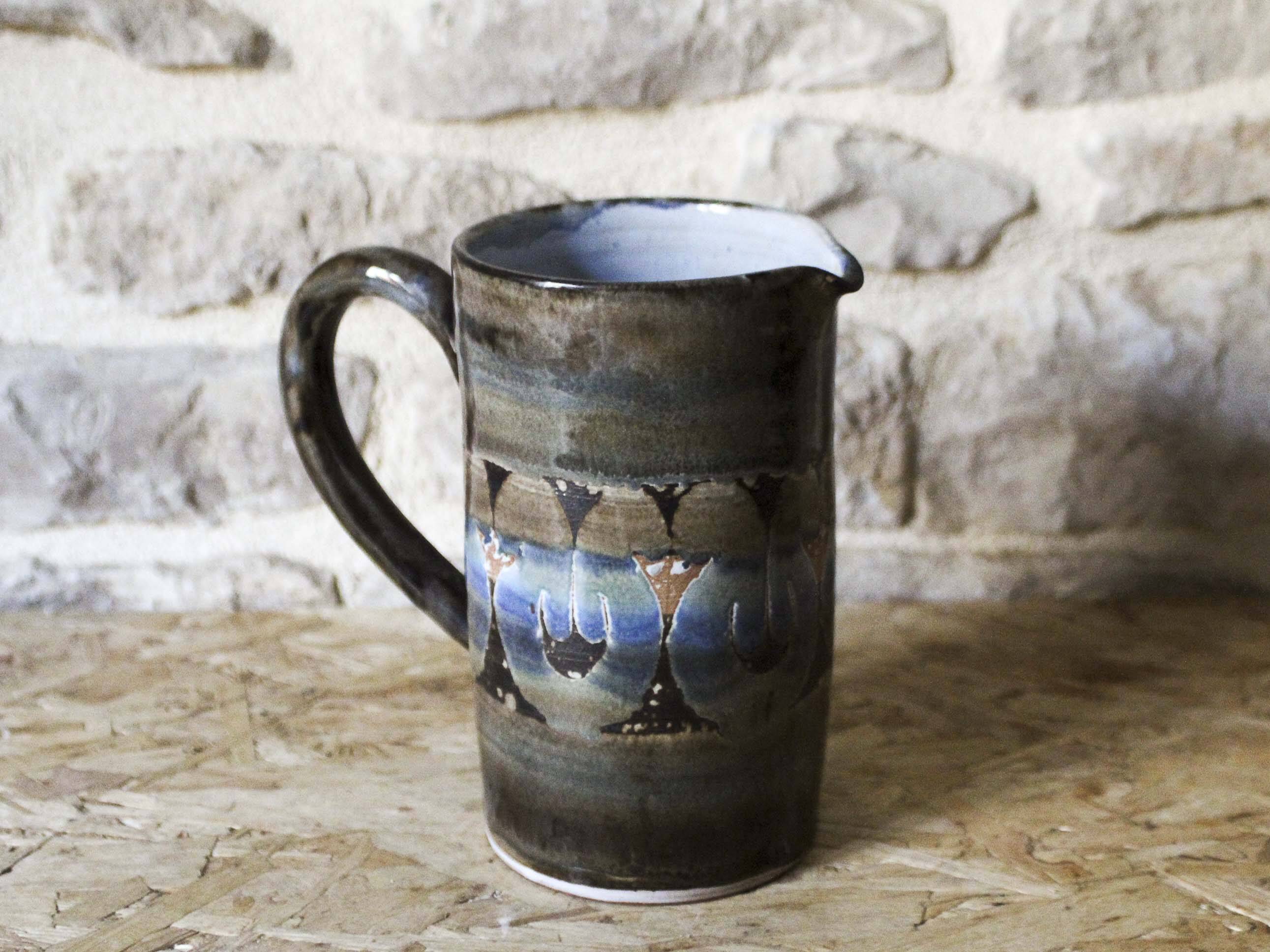 Pichet en céramique émaillé Roland Moreau