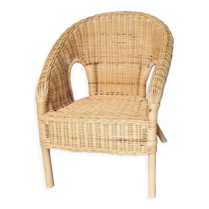 Fauteuil en rotin enfant