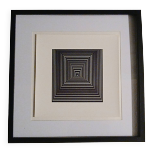 Tableau Vintage Art Optique - victor