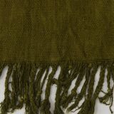 4x6 Army Green Vintage Kilim Rug, 114x184Cm