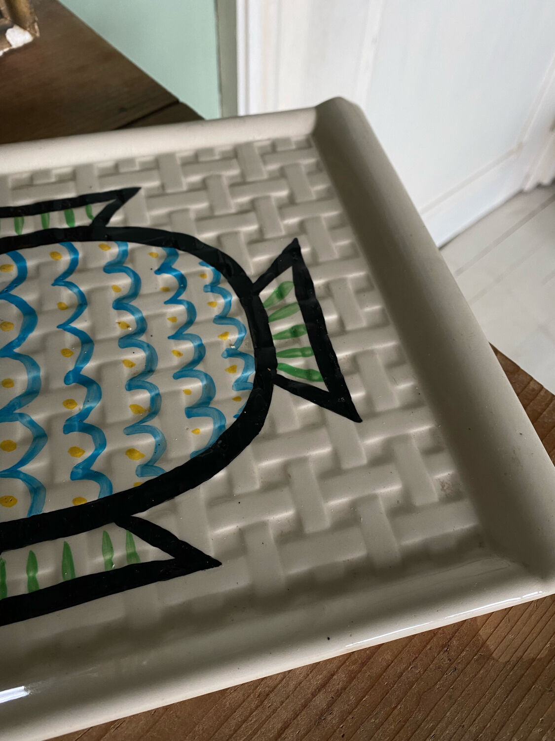 Limoges porcelain fish pattern tray