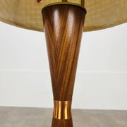 Scandinavian diabolo floor lamp in teak by Parker Knoll, 1960s