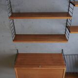Etagère murale vintage par Nisse Strinning pour String AB, années 1960