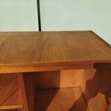 Vintage glass bookcase - Wood