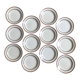Service of 12 old flat plates "gien"