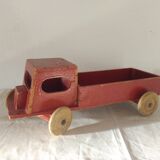 Old wooden toy van car