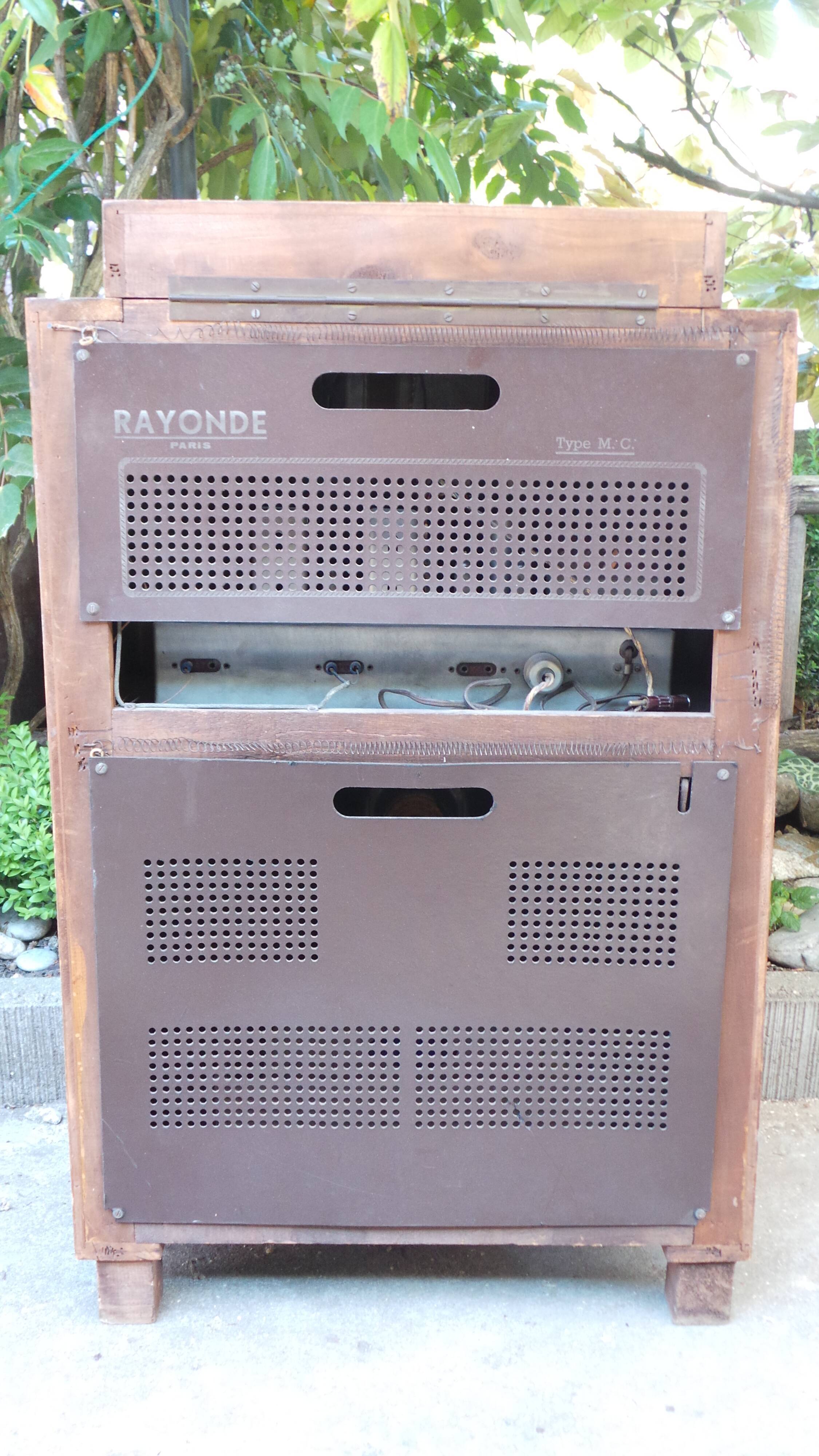 Rayonde vintage vinyl radio cabinet 30s