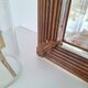 Miroir rectangle doré et bois