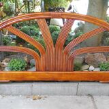 Vintage rattan headboard