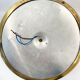 Ceiling lamp in glass and brass