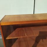 Vintage glass bookcase - Wood