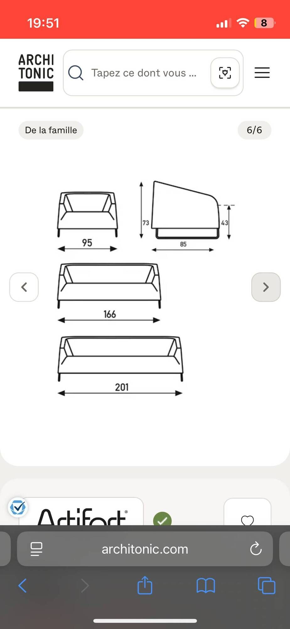 Artifort Diva 3-seater sofa, designed by Boonzaaijer & Spierenburg.