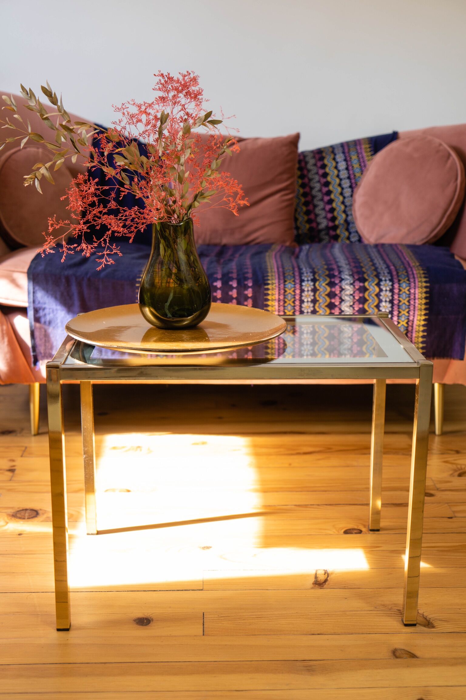 Brass coffee table