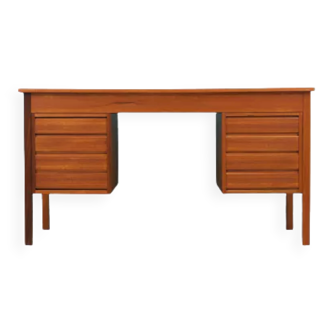 Bureau en teck, design danois, années 1970, fabriqué au Danemark