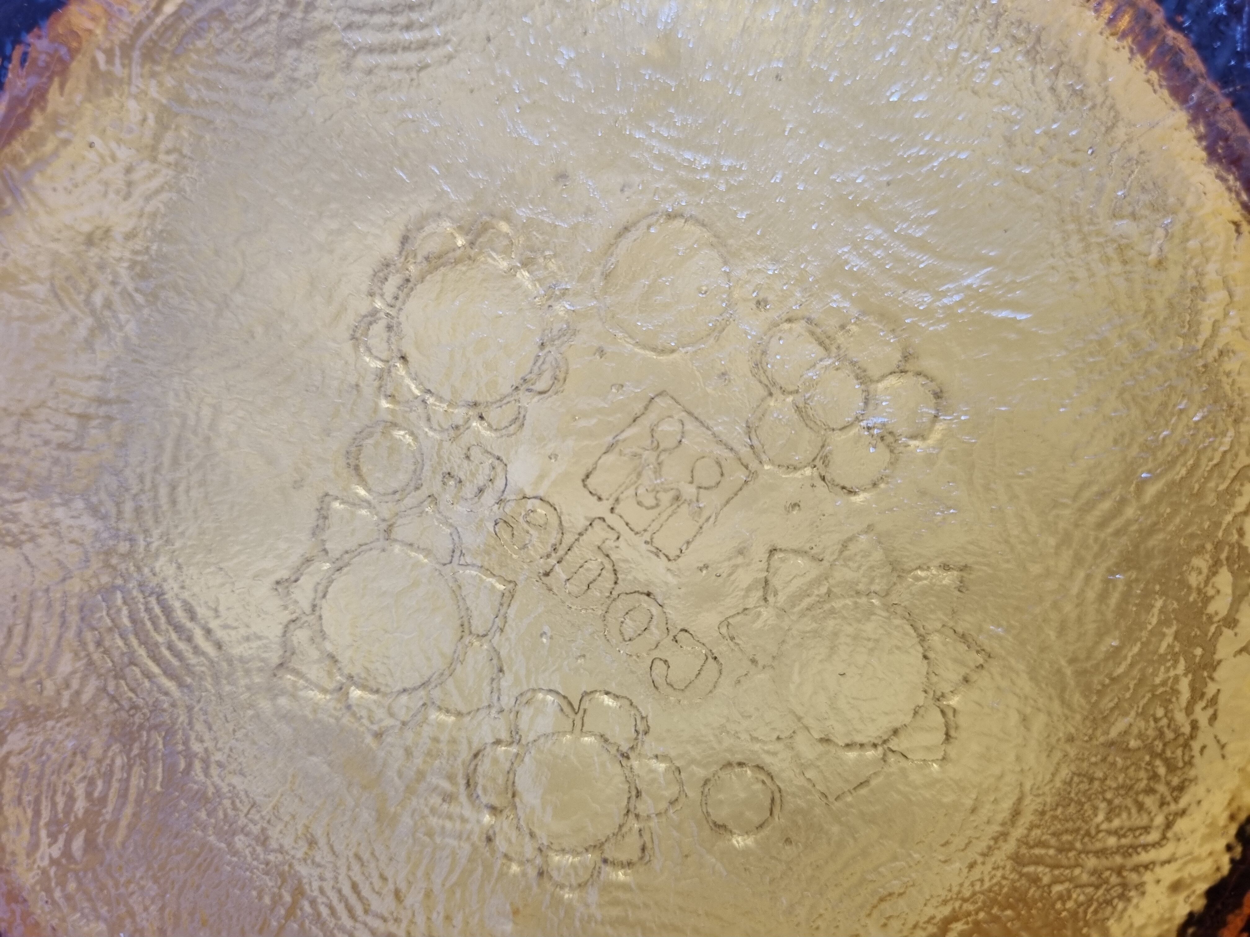 Orange pyrex salad bowl from 1970