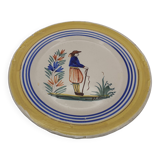 Old henriot quimper plate / breton character