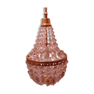 Hot Air Balloon Chandelier with Glass and Brass Tassels E2 Screw Bulb