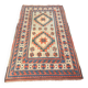 Antique Kazak Caucasian Carpet Wool 200x120 Vintage Blue Oriental Carpet 1900