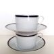 Duo of Limoges Haviland cups from the Nuit bleue collection