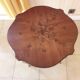 Small round marquetry table