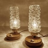 Pair Bubble Glass Scandinavian lights
