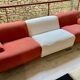 Fiandra modular sofa - Vico Magistretti - Cassina - red and white