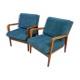 Fauteuil Knoll Antimot bleues années 1960