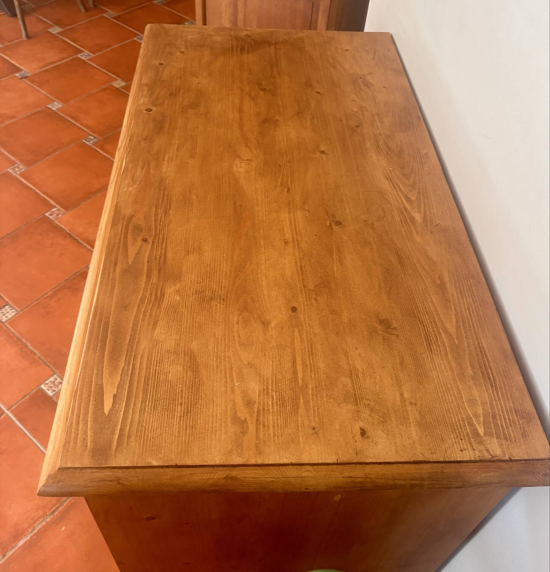 Vintage Solid Pine Commode Restored - Rustic Elegance