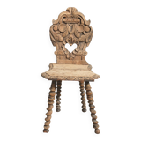 Carved oak chair