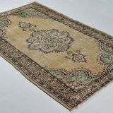 Anatolian handmade vintage rug 217 cm x 145 cm