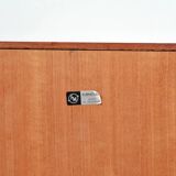 Teak low chest of drawers by Kai Kristiansen for Feldballes Mobler