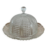 Vintage glass cloche and plate