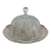 Vintage glass cloche and plate