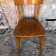 Luterma bistrot chair light wood 70s vintage