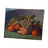 Still life on canvas by André Labarde