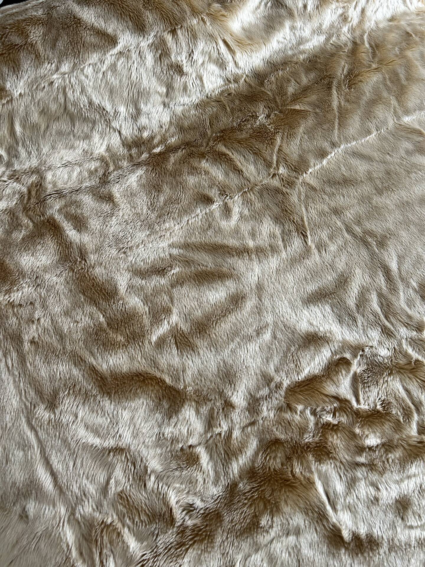 Dessus de lit en fausse fourrure, 1970