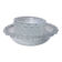Service salad bowl textured glass masserini barocco italy vintage 1960