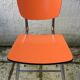 Ensemble de 6 chaises formica orange