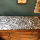 Commode with marble top