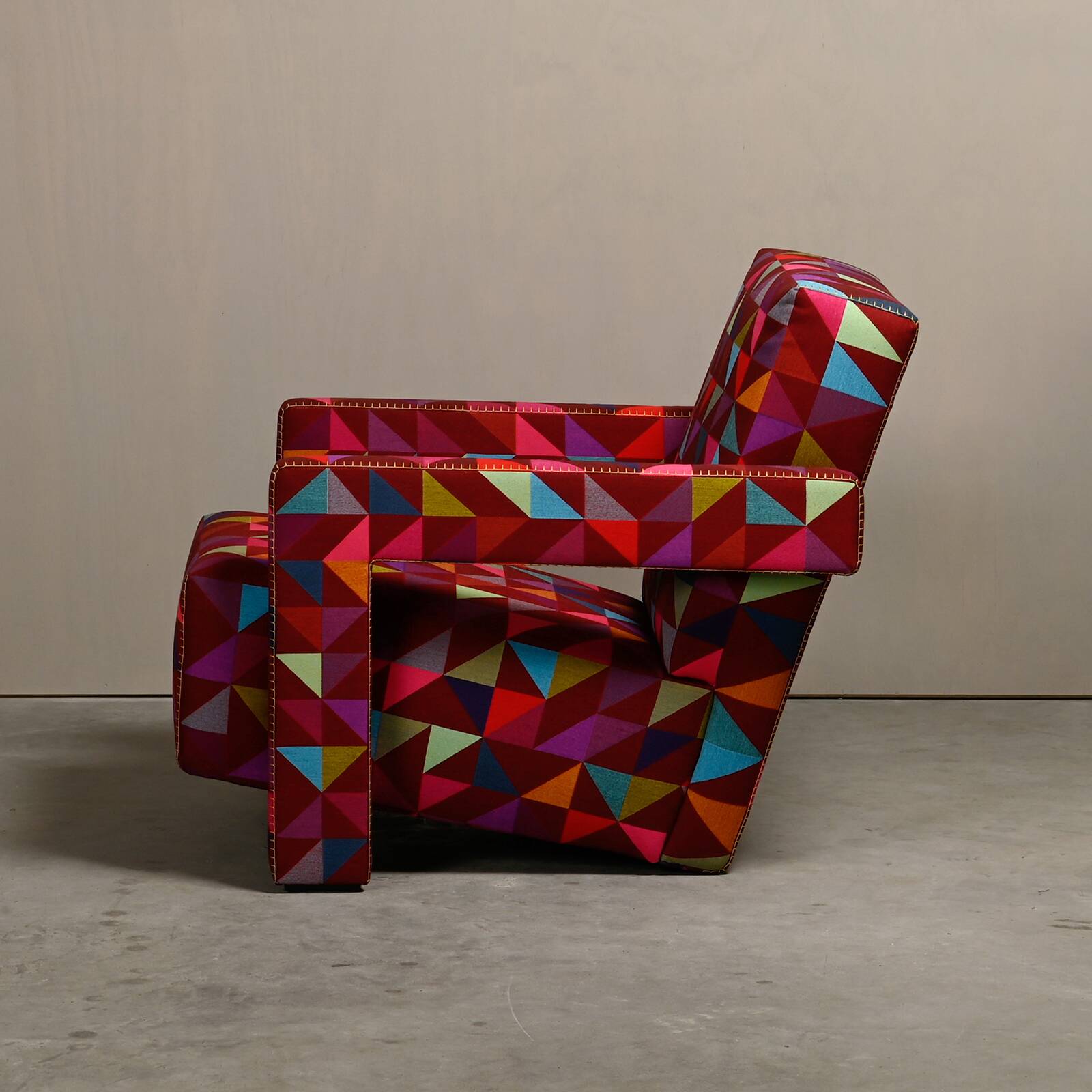Gerrit T Rietveld Utrecht Armchair Limited Edition Boxblocks Bertjan Pot Cassina