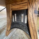 Table industrielle en bois