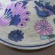 Ceramic decoration dish "peacock" Vega cuenca ecuador