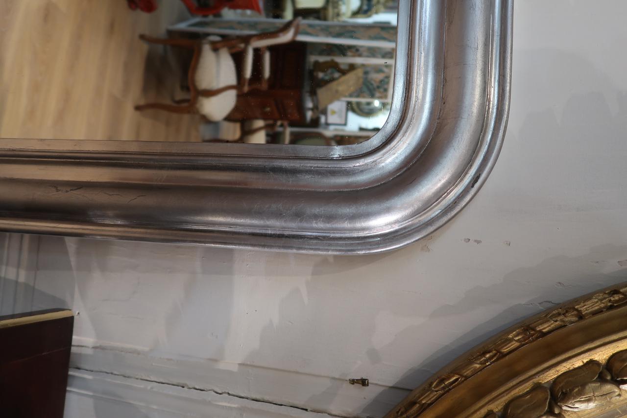 Mirror era Louis Philippe restored silver leaf 95x135cm
