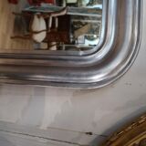 Mirror era Louis Philippe restored silver leaf 95x135cm