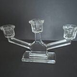Pair of crystal candlesticks